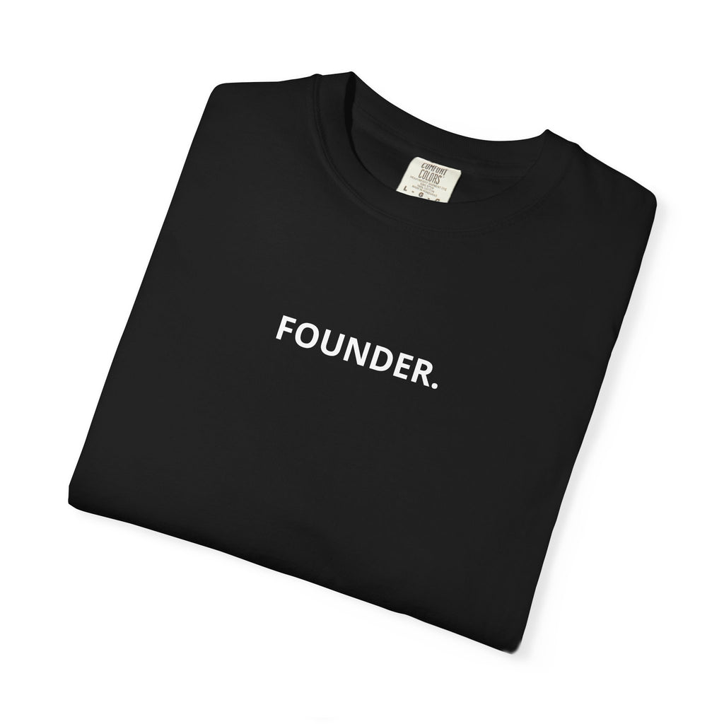 FOUNDER. T-Shirt Black Garment
