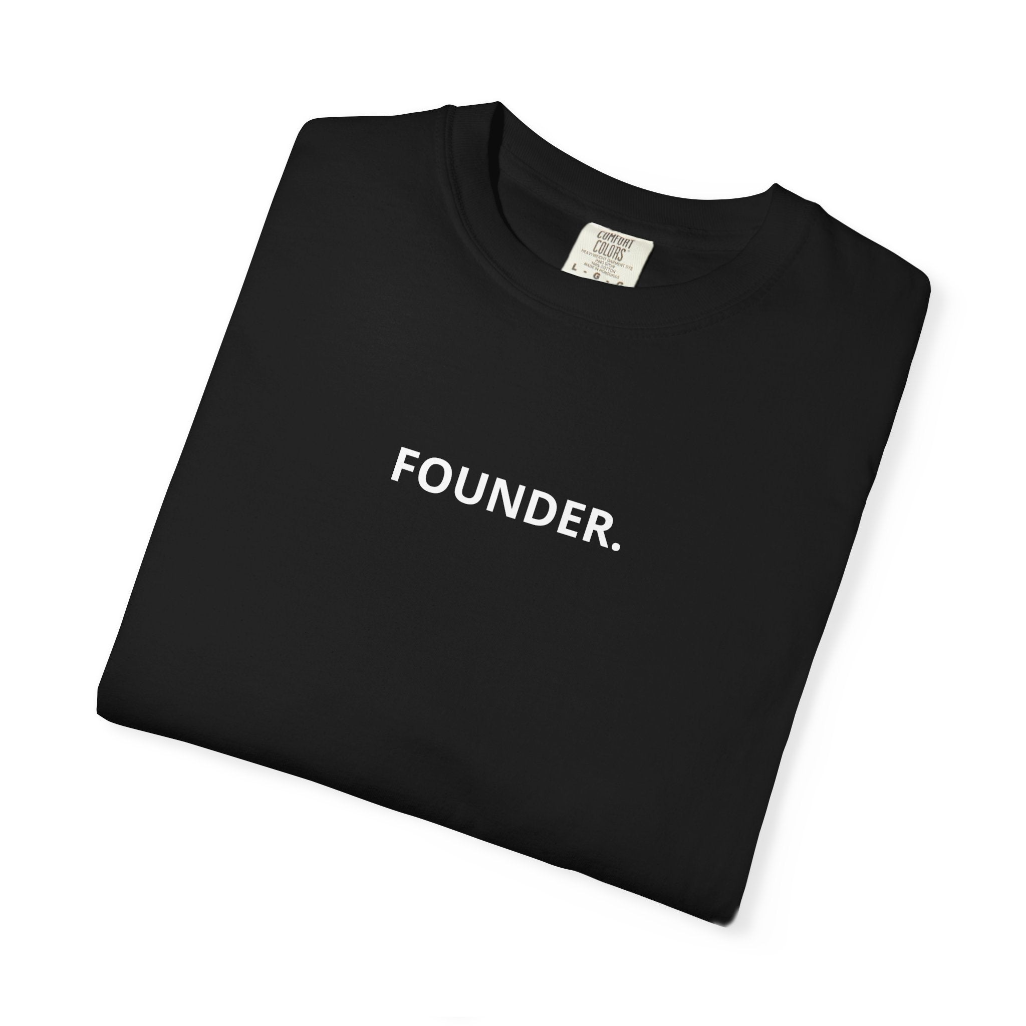 FOUNDER. T-Shirt Black Garment