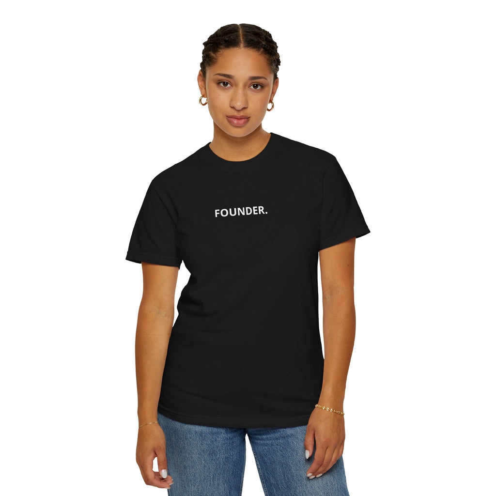 FOUNDER. T-Shirt Black Garment
