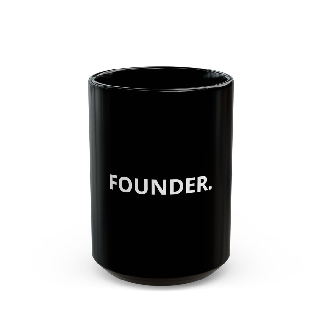 Founder Mug - Black Ceramic Coffee Cup for Founders