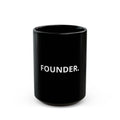 Founder Mug - Black Ceramic Coffee Cup for Founders