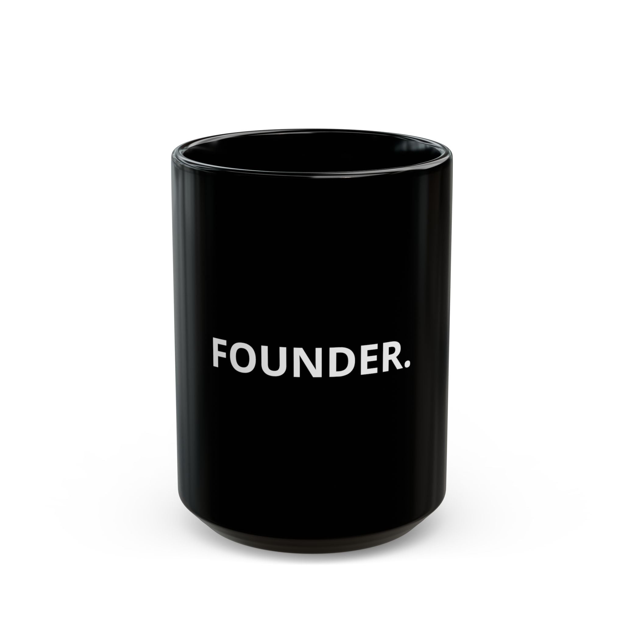 Founder Mug - Black Ceramic Coffee Cup for Founders