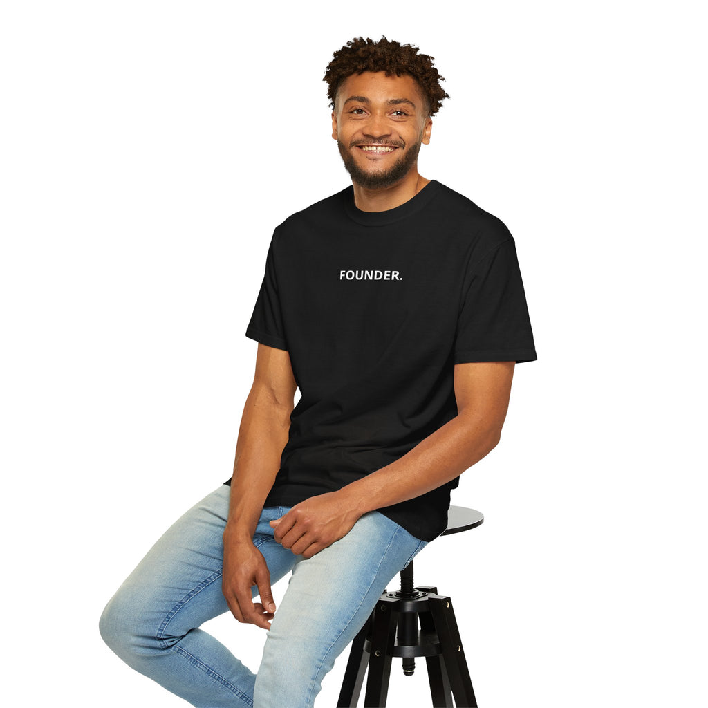 FOUNDER. T-Shirt Black Garment