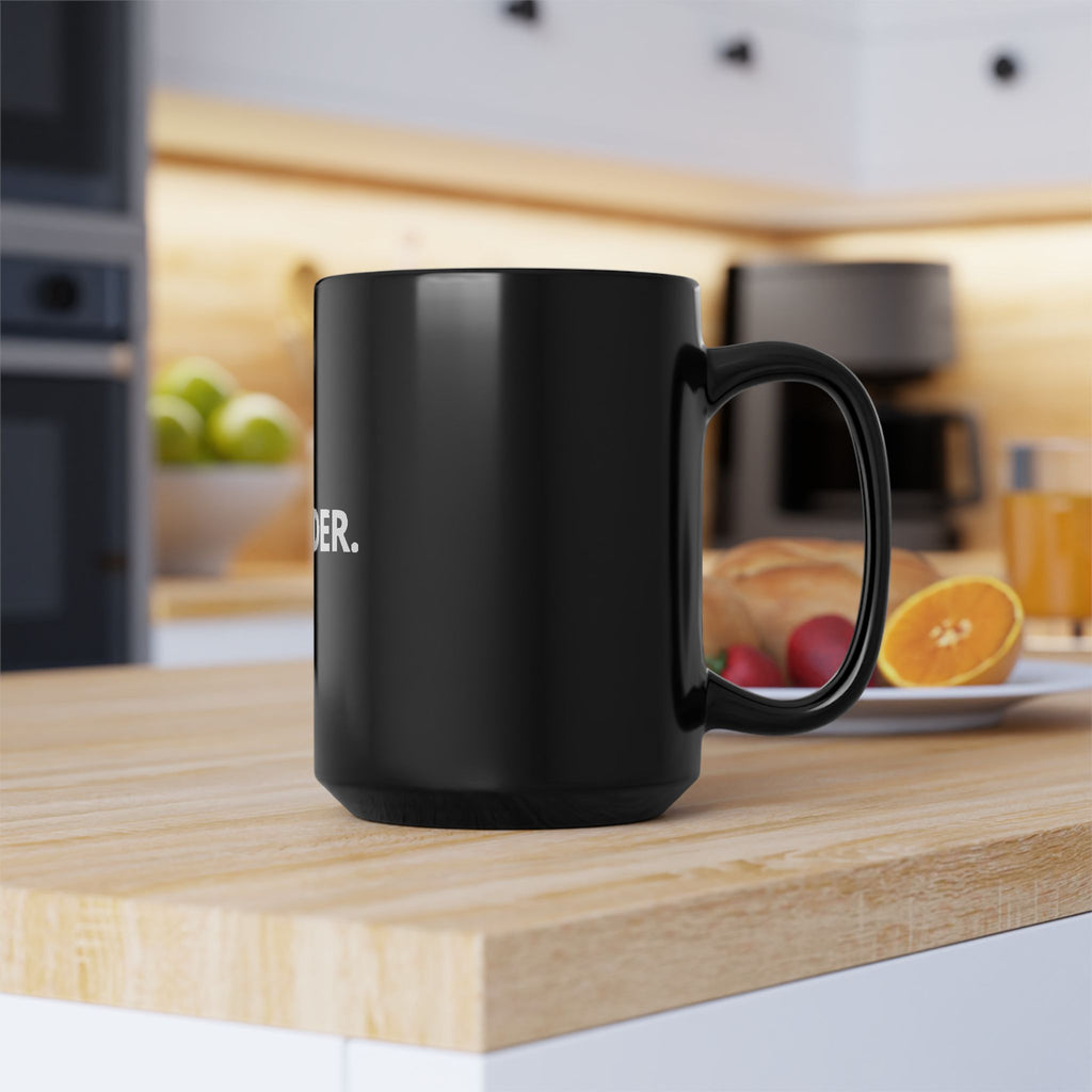 Founder Mug - Black Ceramic Coffee Cup for Founders